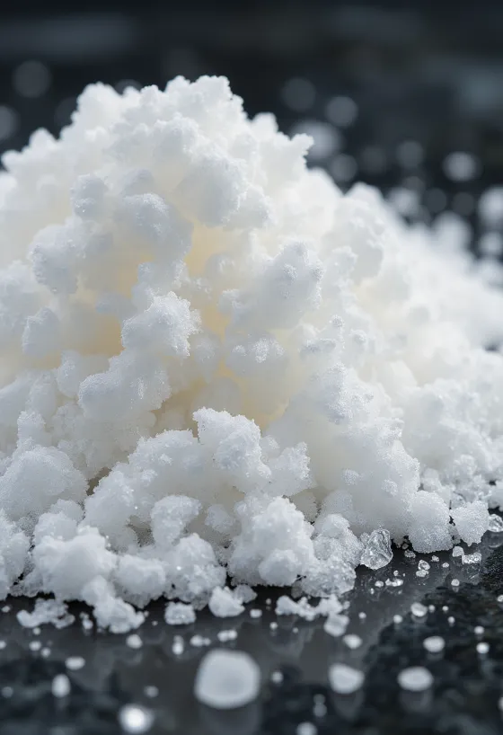 Witte kristalsuiker in een schaaltje met houten lepel