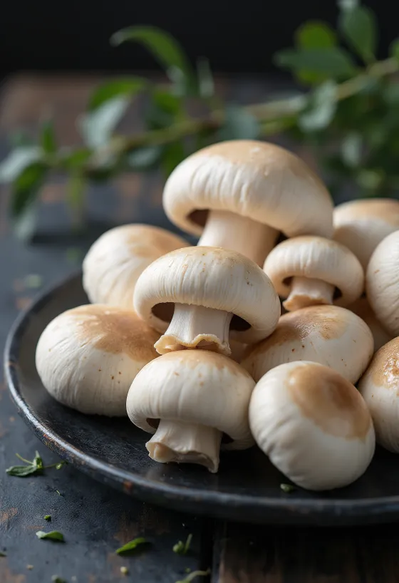 Gesneden voorjaarspronkridder paddenstoelen op een snijplank