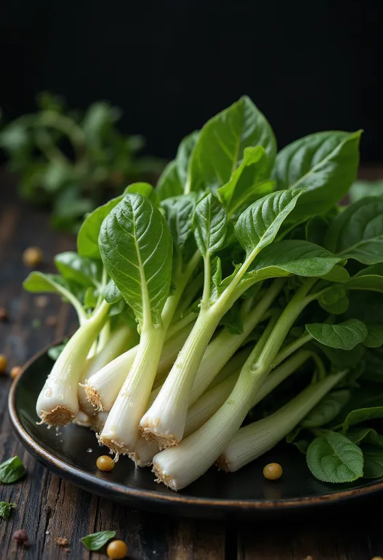 Verse zonnebloemkiemen op een bord