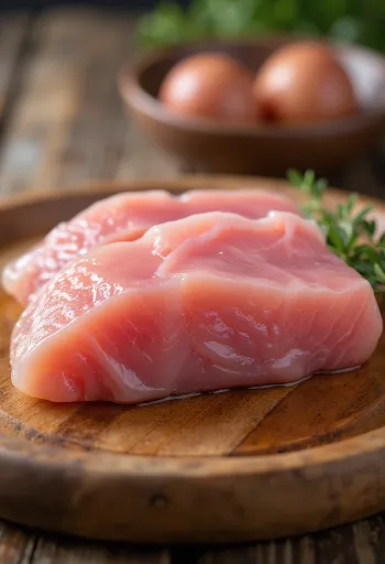 Witte tonijn (albacore) filet op een snijplank