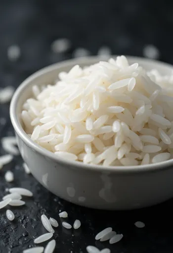 Vers gekookte jasmijnrijst met mooie lange korrels