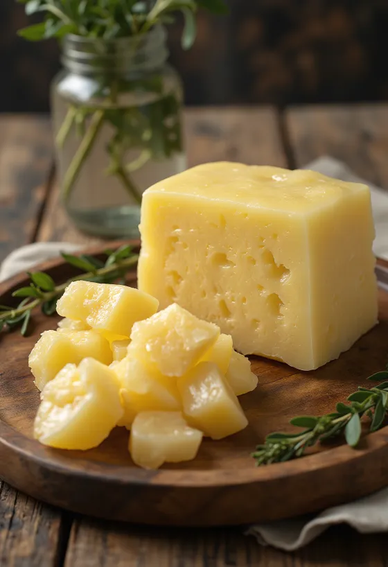 Stukken rauwe rundertalk in een kom, klaar voor verwerking