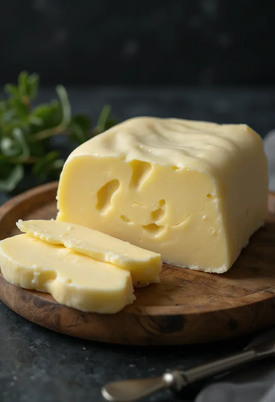 Aangezuurde boter in een botervlootje met room