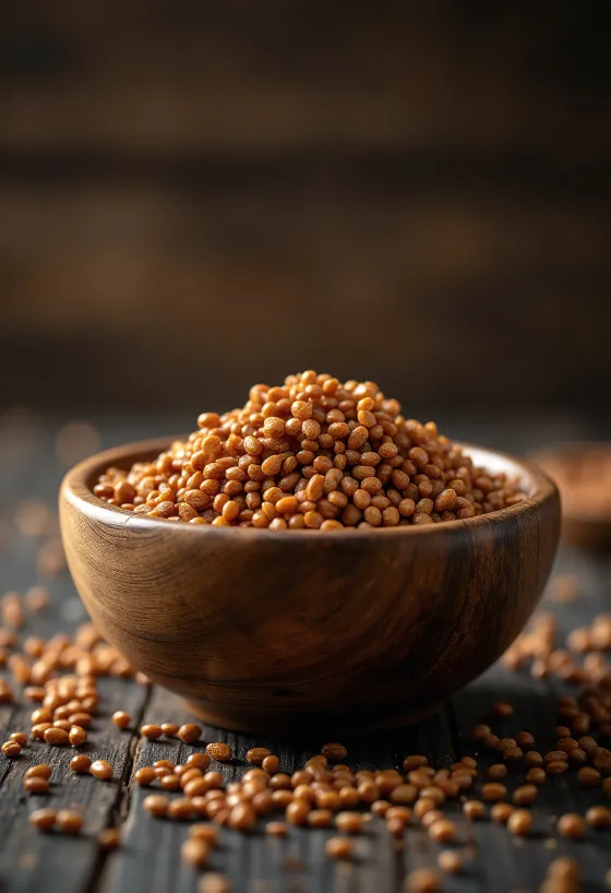 Gedroogde vingergierstzaden met fijne textuur