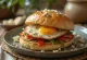 Mediterrane bao buns met aubergine en feta geserveerd