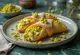 Cannoli met pistachevulling, versierd met chocolade en stukjes pistache
