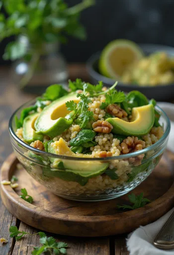 Limoen-quinoa Buddha bowl met spinazie