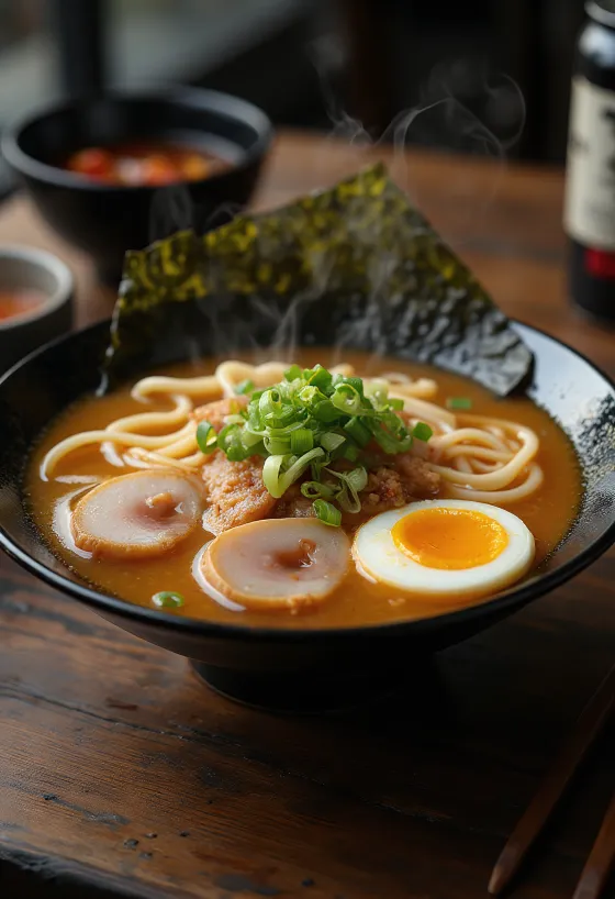 Chashu ramen geserveerd