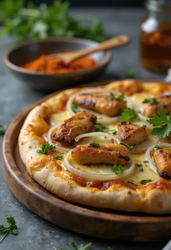 Pizza Ghanaian Style geserveerd