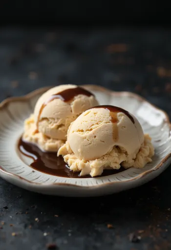 Irish Cream-ijs geserveerd