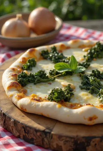 Pizza al Cavolo Nero met palmkool en kaas