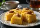 Sfouf Libanese cake geserveerd