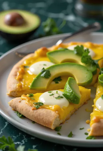 Pizza Peruana geserveerd