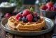 Wafels met rood fruit en honing