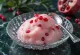 Granaatappelparfait geserveerd
