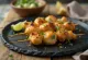 Gember saté, gegrilde kipspiesjes in gembermarinade