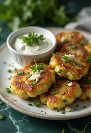 Kolokithokeftedes, Griekse courgettekoekjes met feta en peterselie