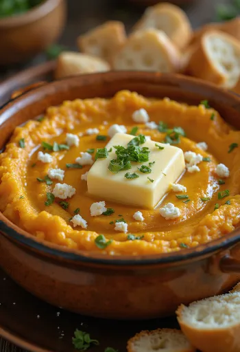 Pav bhaji in fonduestijl, vers geserveerd