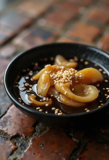 Koreaanse zoete sojasaus in een schaaltje