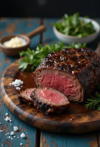 BBQ steak sappig geserveerd