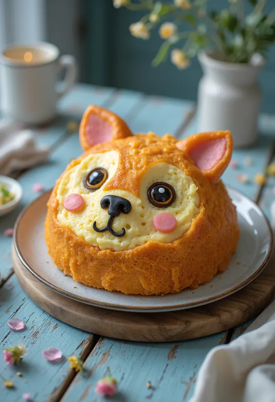 Dierentaart met fondantbekleding en chocoladeschaafsel decoratie