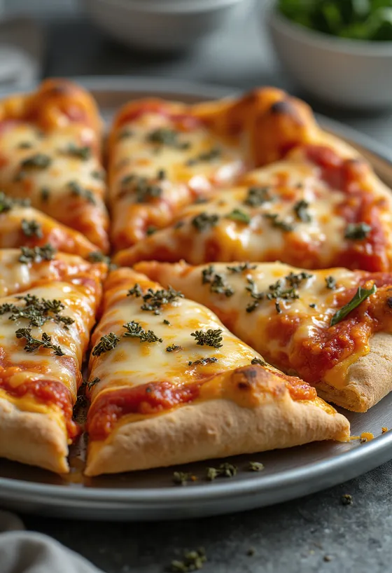 St. Louis Style Pizza met dunne bodem en Provel kaas