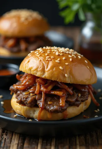 Koreaanse Bulgogi Bao met rundvlees in sojasaus