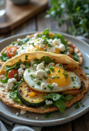 Mediterrane groentewrap met feta