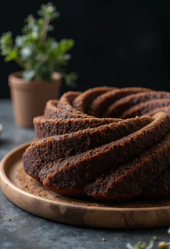 Cacao tulband geserveerd