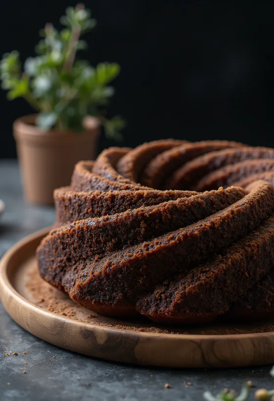 Cacao tulband geserveerd