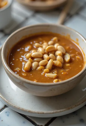 Maleisische satésaus in een kom