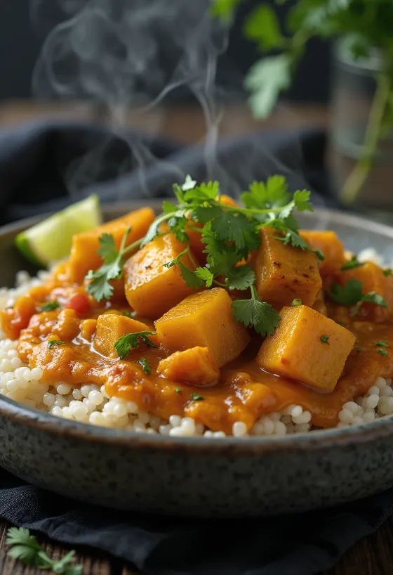 Pompoencurry met quinoa
