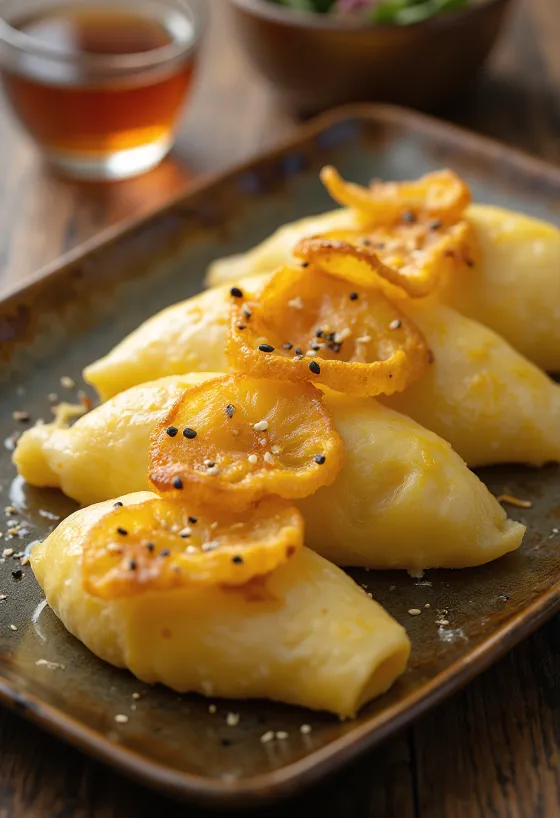 Tamagoyaki met knoflook, omelet met rijke knoflookvulling