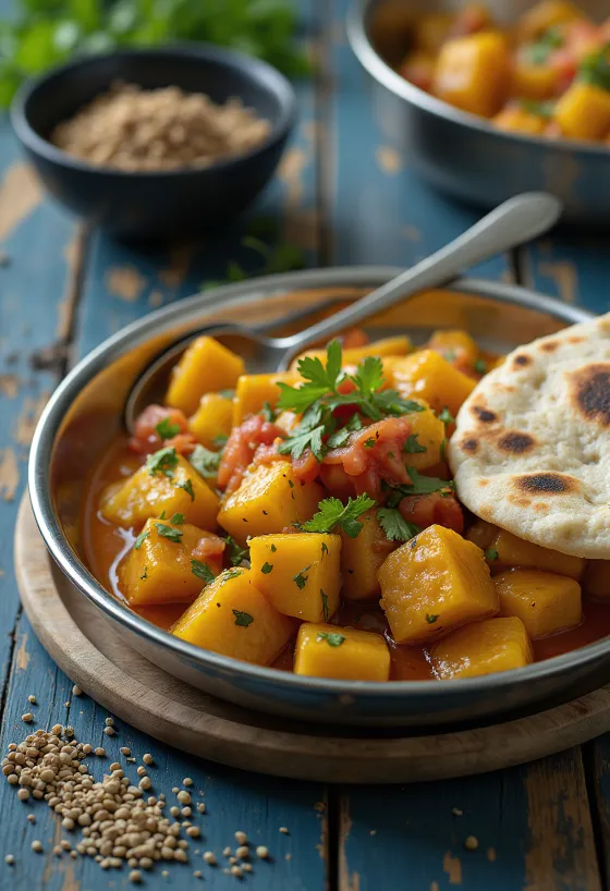 Tinda met tomaat, een fris, kruidig gerecht met tomaat en specerijen