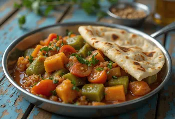 Tinda met tomaat, een fris, kruidig gerecht met tomaat en specerijen