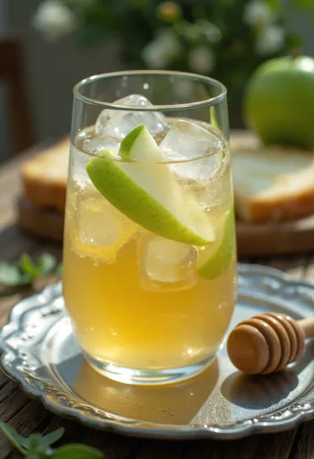 Engelse droge cider vers geserveerd