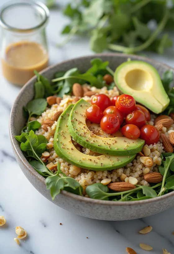 Avocado-limoen Buddha bowl