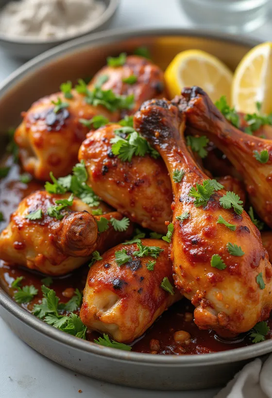 Tandoori kip geserveerd met naanbrood en salade