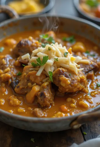 Geitencurry geserveerd met rijst