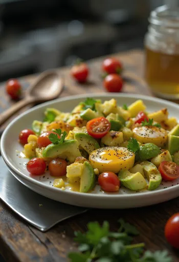 Avocado-auberginesalade