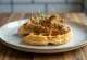 Krekelwafel geserveerd