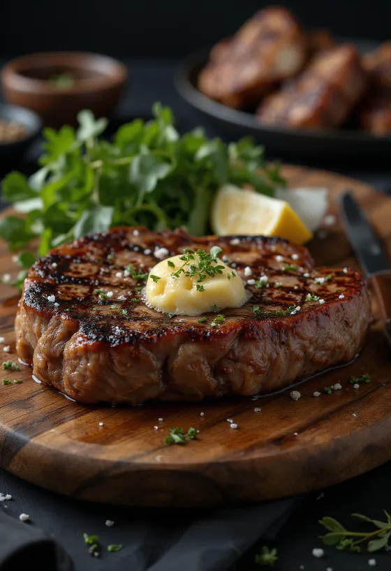 T-bone steak goudbruin gebakken