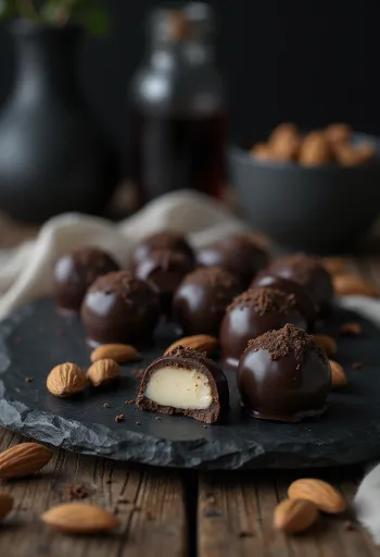 Geserveerde marsepeinbonbons