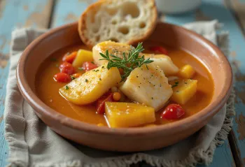 Marmitako con cebolla, Spaanse vissoep met aardappelen en groenten