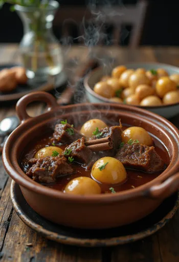 Stifado geserveerd