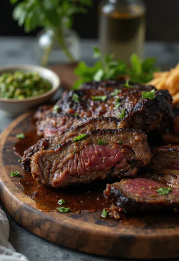 Asado Argentijns gegrild vlees geserveerd