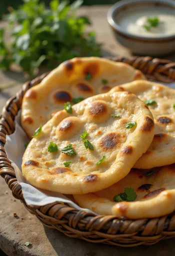 Aish Baladi Egyptisch brood vers gebakken