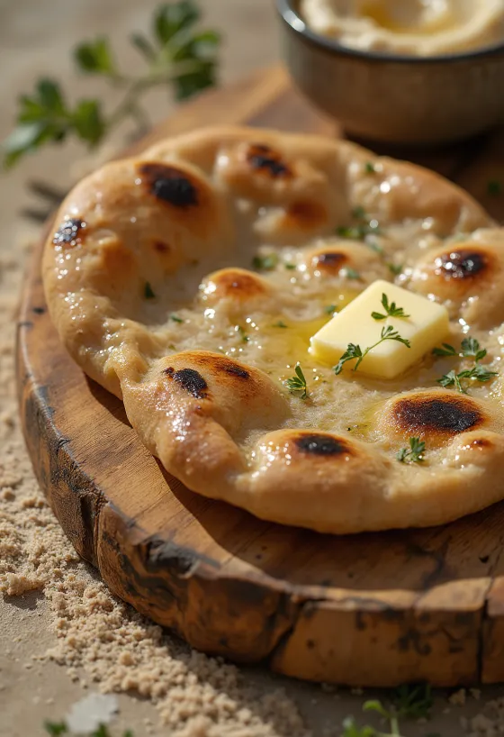 Volkoren naan, zacht en heerlijk Indiaas brood