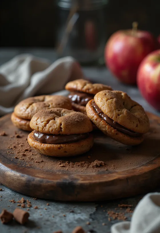 Appel-chocoladelinzer geserveerd