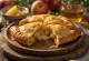 Calzone met appel en kaas geserveerd